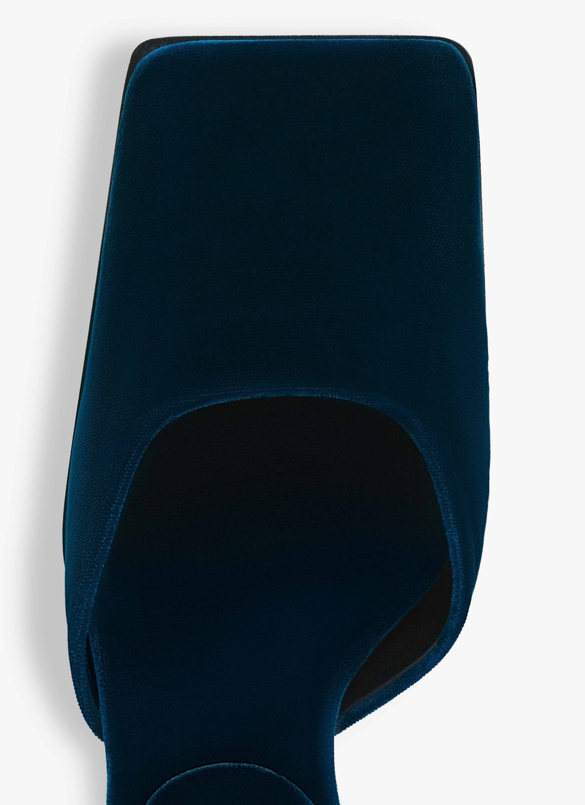 SQUARE D'ORSAY PUMPS IN VELVET ALAÏA DARK PETROL SQUARE D'ORSAY PUMPS IN VELVET